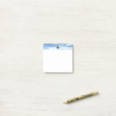 Gold Thammer Wolken weiße Notenpolster Post-it Klebezettel (Auf Schreibtisch)