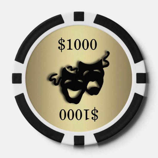 Gold Theater Markers Pokerchips (Vorderseite)