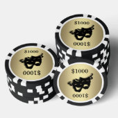 Gold Theater Markers Pokerchips (Stapel)