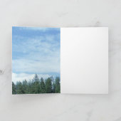 Gold Thor Hammer trees greeting card Karte (Innenseite)