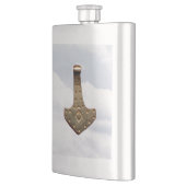 Gold Thor Hammer Wolken Edelstahl-Kolben Flachmann (Links)