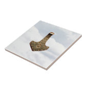 Gold Thor Hammer Wolken kleine Fliesen (Seite)