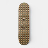 Gold Thors Hammer Gold Indent Skateboard (Vorderseite)