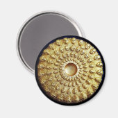 GOLD THRACIAN DISK MAGNET (Vorderseite/Rückseite)