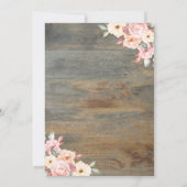 Gold Tiara, Goldrahmen, Blumenholz Quinceañera Einladung (Rückseite)