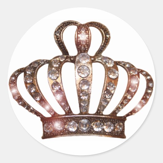 Gold Tiara Stickers (Vorderseite)