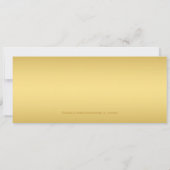 Gold Ticket VIP 50. Geburtstagsparty Einladung (Rückseite)