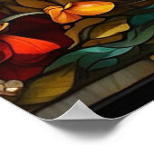 *~* Gold TIGER 5:4 AP68 Fantasy-Hartglas Poster (Ecke)