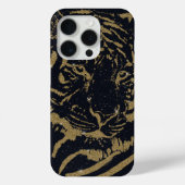 Gold Tiger Black Design Case-Mate iPhone Hülle (Rückseite)