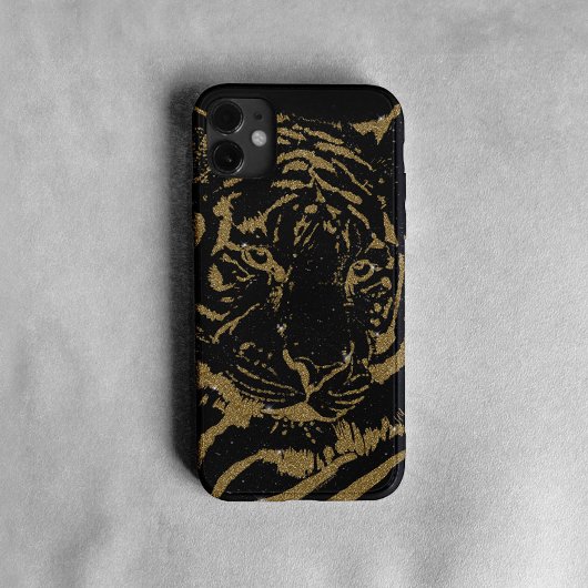 Gold Tiger Black Design Case-Mate iPhone Hülle
