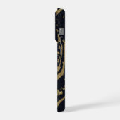 Gold Tiger Black Design iPhone Hülle (Linke Seite)