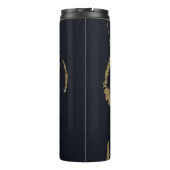 Gold Tiger Black Design Thermosbecher (Rückseite)