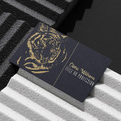 Gold Tiger Black Design Visitenkarte