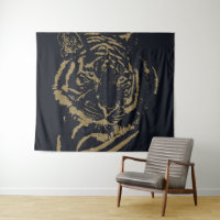 Gold Tiger Black Design