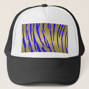 Gold Tiger Stripes Blue Truckerkappe