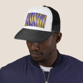 Gold Tiger Stripes Blue Truckerkappe (Beispiel)