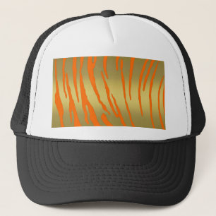 Gold Tiger Stripes Orange Truckerkappe