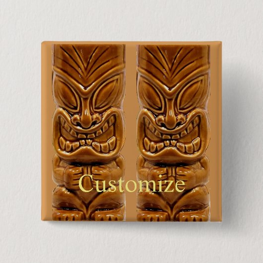 Gold Tiki Skulptur Thunder_Cove Button (Vorderseite)