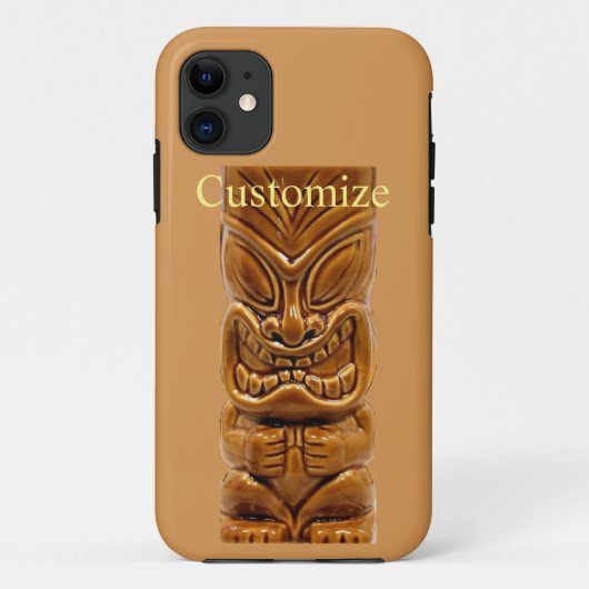 Gold Tiki Skulptur Thunder_Cove Case-Mate iPhone Hülle (Rückseite)