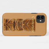 Gold Tiki Skulptur Thunder_Cove Case-Mate iPhone Hülle (Rückseite (Horizontal))