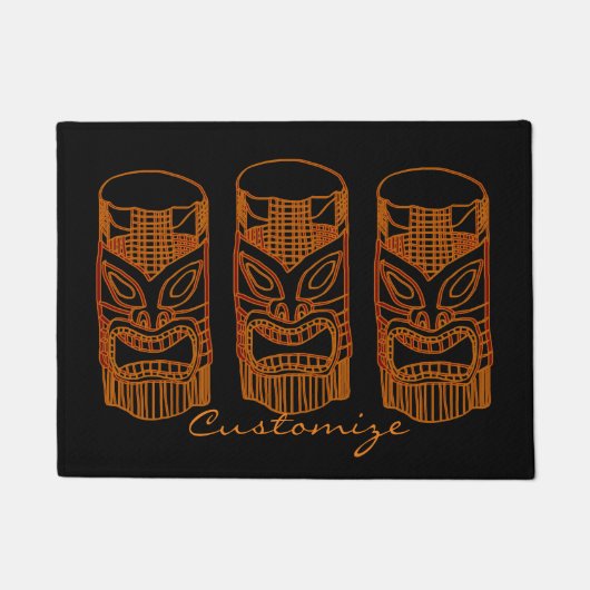 Gold Tiki Skulptur Thunder_Cove Doormat Fußmatte (Vorderseite)