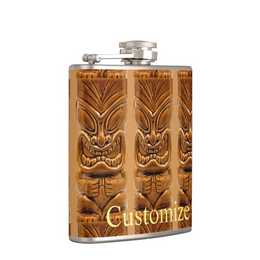 Gold Tiki Skulptur Thunder_Cove Flachmann (Rechts)