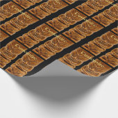 Gold Tiki Skulptur Thunder_Cove Geschenkpapier (Ecke)