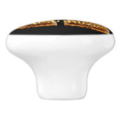 Gold Tiki Skulptur Thunder_Cove Keramikknauf (Seitenansicht)