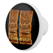 Gold Tiki Skulptur Thunder_Cove Keramikknauf (Rechts)