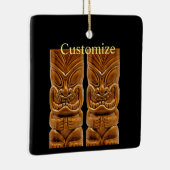 Gold Tiki Skulptur Thunder_Cove Keramikornament (Rechts)