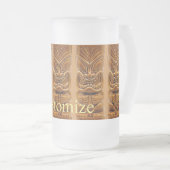 Gold Tiki Skulptur Thunder_Cove Mattglas Bierglas (VorderseiteRechts)