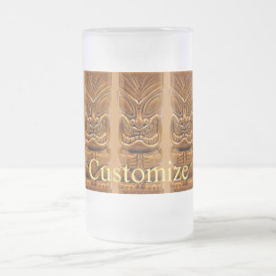 Gold Tiki Skulptur Thunder_Cove Mattglas Bierglas