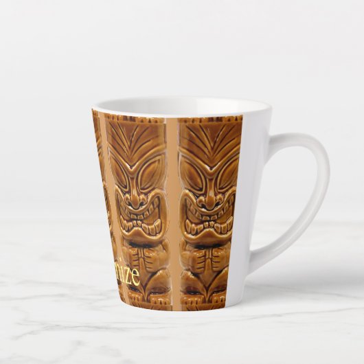 Gold Tiki Skulptur Thunder_Cove Milchtasse (Rechts)
