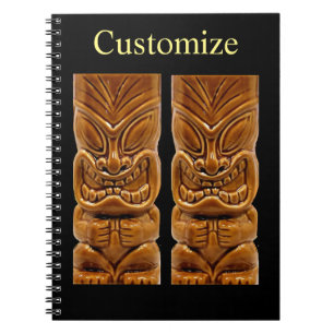 Gold Tiki Skulptur Thunder_Cove Notizblock