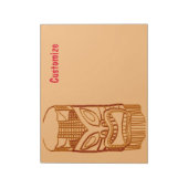 Gold Tiki Skulptur Thunder_Cove Notizblock (Rotiert)