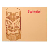 Gold Tiki Skulptur Thunder_Cove Notizblock (Vorderseite)
