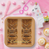 Gold Tiki Skulptur Thunder_Cove Pappteller (Party)