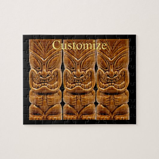 Gold Tiki Skulptur Thunder_Cove Puzzle (Horizontal)