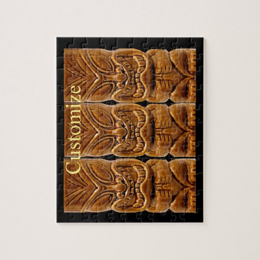 Gold Tiki Skulptur Thunder_Cove Puzzle (Vertikal)