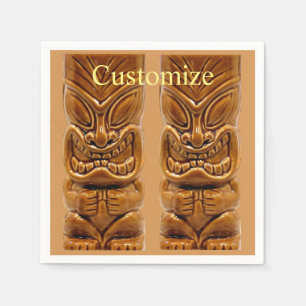Gold Tiki Skulptur Thunder_Cove Serviette