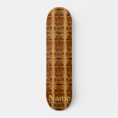 Gold Tiki Skulptur Thunder_Cove Skateboard (Vorne)