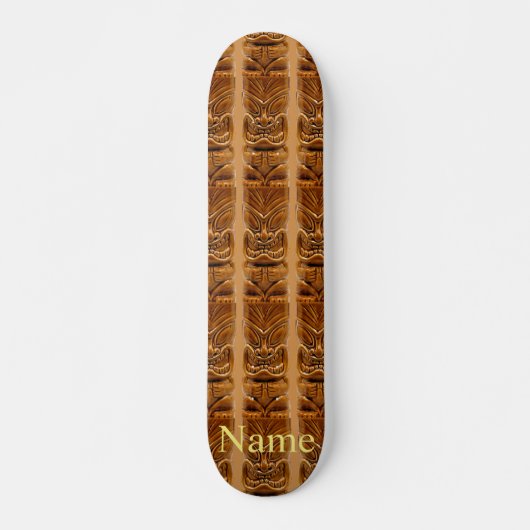 Gold Tiki Skulptur Thunder_Cove Skateboard (Vorne)