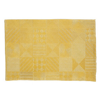 Gold Tiles: Stilvolle Textur Hintergrund Kissenbezug