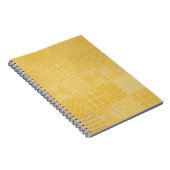 Gold Tiles: Stilvolle Textur Hintergrund Notizblock (Rechte Seite)