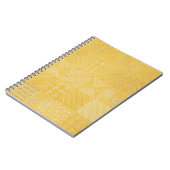 Gold Tiles: Stilvolle Textur Hintergrund Notizblock (Linke Seite)