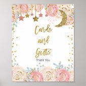 Gold Tinkle Star Karten und Geschenke Zeichen Poster (Vorne)