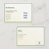 Gold Tint Gradient & Hunter Logo Mighty Visitenkarte (Vorne/Hinten)