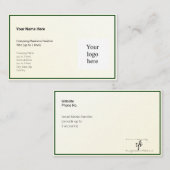 Gold Tint Gradient & Hunter Logo Std. Visitenkarte (Vorne/Hinten)