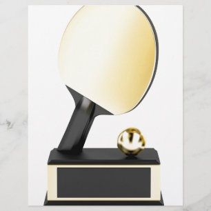 Gold-Tischtennis-Trophäe
