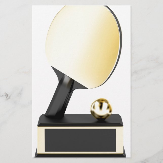 Gold-Tischtennis-Trophäe (Vorderseite)